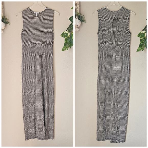 10 Crosby Derek Lam Knit Twist Stripe Maxi Dress Size US 8 with Back Slit - Picture 2 of 6